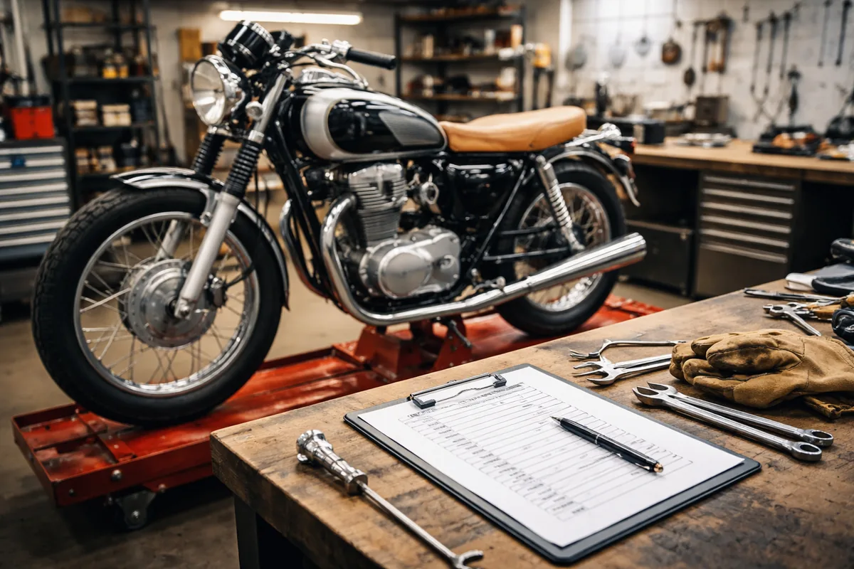 Comment établir une fiche atelier pour restaurer une moto classique
