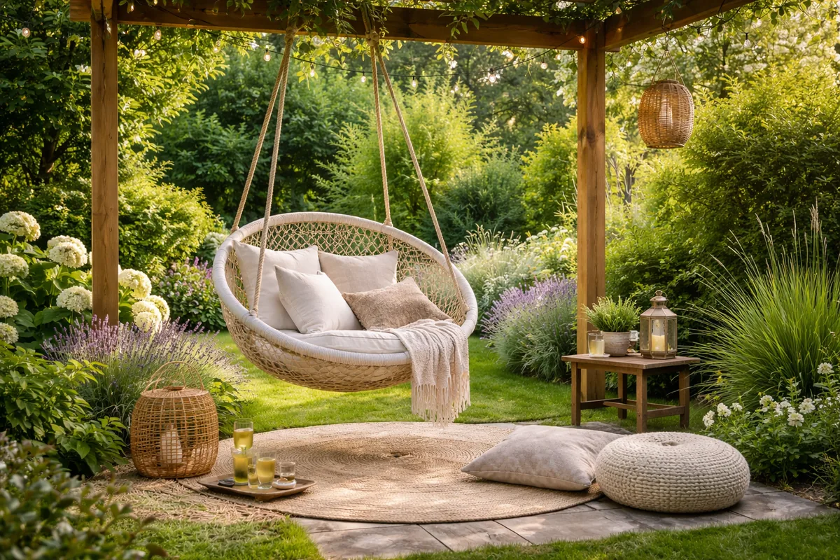Comment créer un espace de détente avec un mobilier suspendu dans son jardin