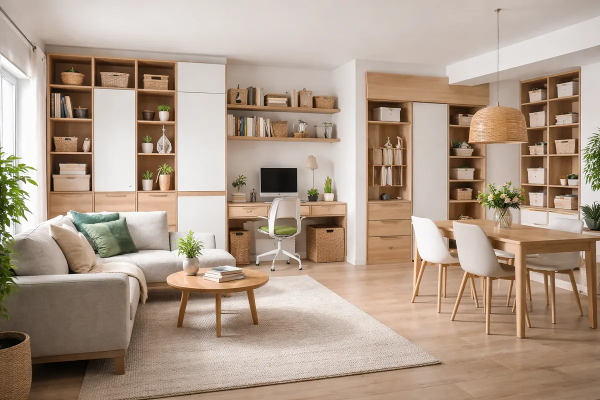 Comment choisir le bon type de rangement pour une pièce polyvalente de 30 m²